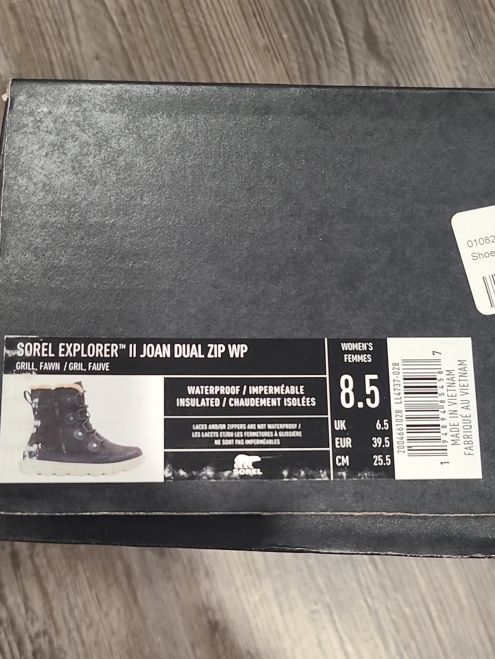Sorel Explorer Joan Dual Zip Faux Fur Boots, Grey Grill/Fawn Suede